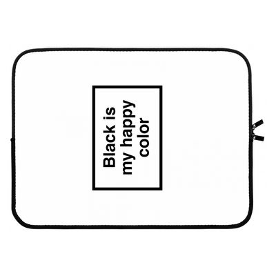 Black is my happy color: Laptop sleeve 15 inch
