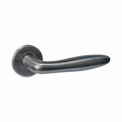 Intersteel deurkruk Q 03 op rozet verdekt ø52x6mm - PVD antraciet