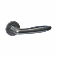 Intersteel deurkruk Q 03 op rozet verdekt ø52x6mm - PVD antraciet