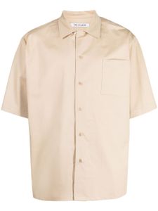 Trussardi chemise à logo brodé - Tons neutres