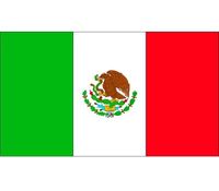 20x Stickertjes Mexico vlag 10 cm   -