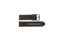 Horlogeband Fossil FTW7068 / GEN 6 Machine Leder/Kunststof Donkerbruin 24mm