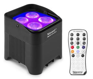 BeamZ BBP54 accu Uplighter met 4x 12W LED&apos;s - Waterdicht (IP65)