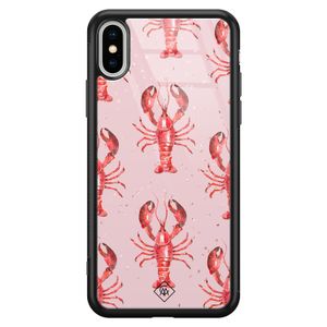iPhone XS Max glazen hardcase - Lobster all the way