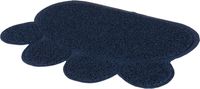 TRIXIE SCHOONLOOPMAT VOOR KATTENBAKKEN POOT PVC DONKERBLAUW 60X45 CM 2 ST - thumbnail