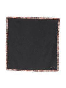 Paul Smith foulard à bords rayés - Noir