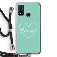 Forever heart pastel: Huawei P Smart (2020) Transparant Hoesje met koord