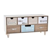 Doos-Juwelenkistje DKD Home Decor 40 x 16 x 19 cm Hout Bruin Turkoois
