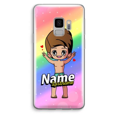 Chibi Maker man: Samsung Galaxy S9 Transparant Hoesje