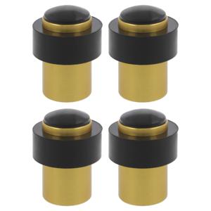 AMIG Deurstopper/deurbuffer - 4x - D30mm - inclusief schroeven - goud