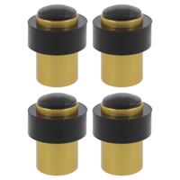 AMIG Deurstopper/deurbuffer - 4x - D30mm - inclusief schroeven - goud