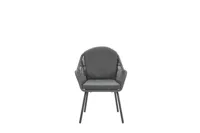 Triton dining stoel zwart/grijs