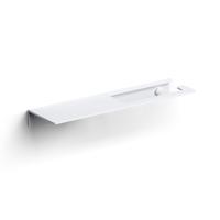 Clou Fold toiletrolhouder zonder klep met planchet mat wit CL/09.04028.20