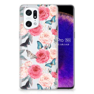 OPPO Find X5 Pro | TPU Case | Butterfly Roses OPPO Find X5 Pro | TPU Case | Butterfly Roses