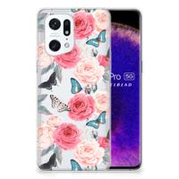 OPPO Find X5 Pro | TPU Case | Butterfly Roses