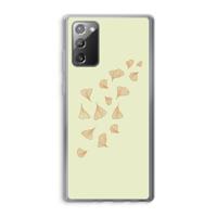 Falling Leaves: Samsung Galaxy Note 20 / Note 20 5G Transparant Hoesje