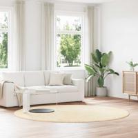 Hoogpolig vloerkleed NAVARRA 240x240 cm polyester crmekleurig