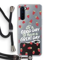 Don't forget to have a great day: OnePlus Nord Transparant Hoesje met koord