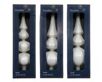 Piek glas L7,2b7,2h31 cm winterwit a3 Decoris - Decoris Piek glas L7,2b7,2h31 cm winterwit a3 Decoris - Decoris