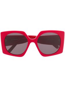 Courrèges lunettes de soleil à monture carré - Rouge