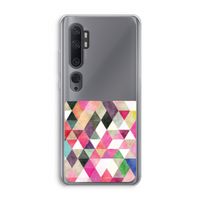Gekleurde driehoekjes: Xiaomi Mi Note 10 Transparant Hoesje