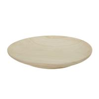 Tafeldecoratie schaal/plateau - hout - D20 x H2 cm