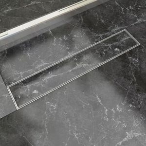 VidaXL Doucheputje rechthoekig 630x140 mm roestvrij staal