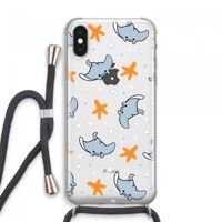 Manta: iPhone XS Max Transparant Hoesje met koord