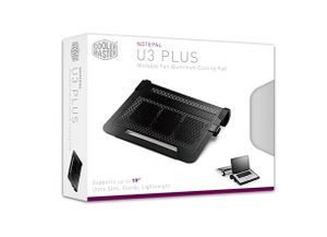 Cooler Master NotePal U3 Plus notebook cooling pad 48,3 cm (19") 1800 RPM Zwart