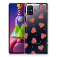 Samsung Galaxy M51 | TPU bumper | Hearts
