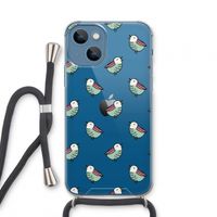 Vogeltjes: iPhone 13 mini Transparant Hoesje met koord