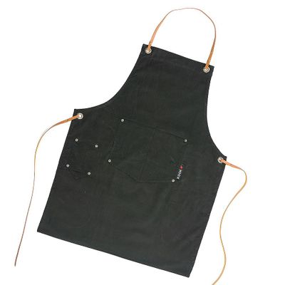 KOOK Keukenschort Corduroy Grijs 90 x 70 cm