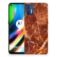 Motorola Moto G9 Plus | TPU | Siliconen hoesje | Marmer Bruin