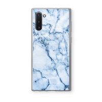 Blauw marmer: Samsung Galaxy Note 10 Transparant Hoesje