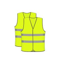 Veiligheidsvest geel - 2 stuks - thumbnail