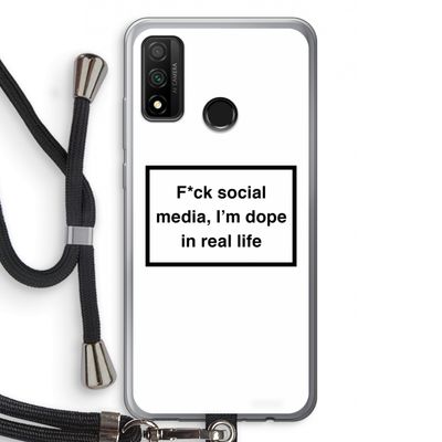 I'm dope: Huawei P Smart (2020) Transparant Hoesje met koord
