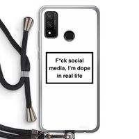 I'm dope: Huawei P Smart (2020) Transparant Hoesje met koord