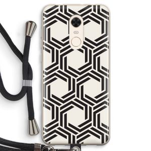 Geometrisch patroon: Xiaomi Redmi 5 Transparant Hoesje met koord