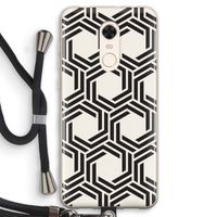 Geometrisch patroon: Xiaomi Redmi 5 Transparant Hoesje met koord