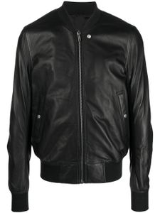 Rick Owens veste bomber en cuir - Noir