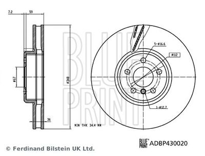 Remschijf ADBP430020