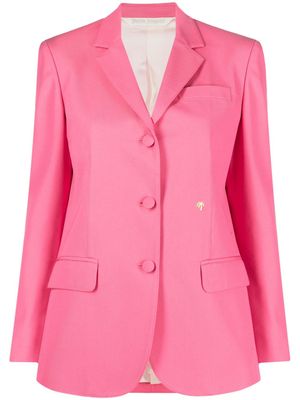Palm Angels blazer Miami à simple boutonnage - Rose