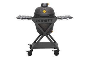 Boretti Ceramica Medium Kamado-barbecue/grill Verrijdbaar Houtskool (brandstof) Grijs