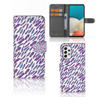 Samsung Galaxy A53 Telefoon Hoesje Feathers Color - thumbnail