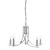 Searchlight Chrome hanglampAscona Ø 62cm - 4165-5SS