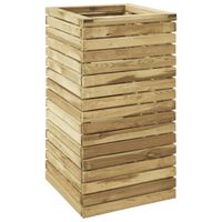 vidaXL Plantenbak verhoogd 50x50x100 cm geïmpregneerd grenenhout - thumbnail