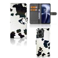 OnePlus Nord 2T | Telefoonhoesje | Met pasjeshouder | Koeienvlekken