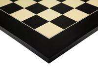 60 cm Glanzend Zwart Anegre en Esdoorn Luxe Schaakbord