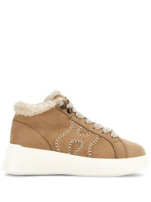 Hogan baskets Rebel à lacets - Tons neutres