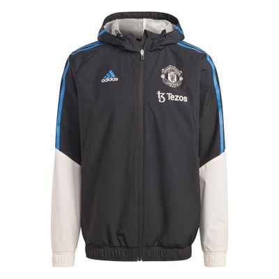Manchester United Trainingsjas Condivo 22 All Weather - Zwart/Roze/Blauw